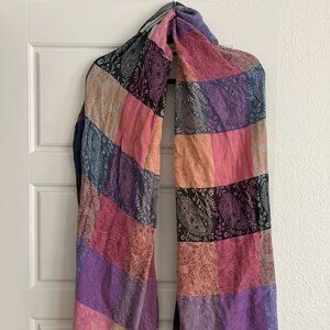Handwoven Colorful Pashmina Shawl - Boho Elegance, Cashmere-Soft & Lightweight